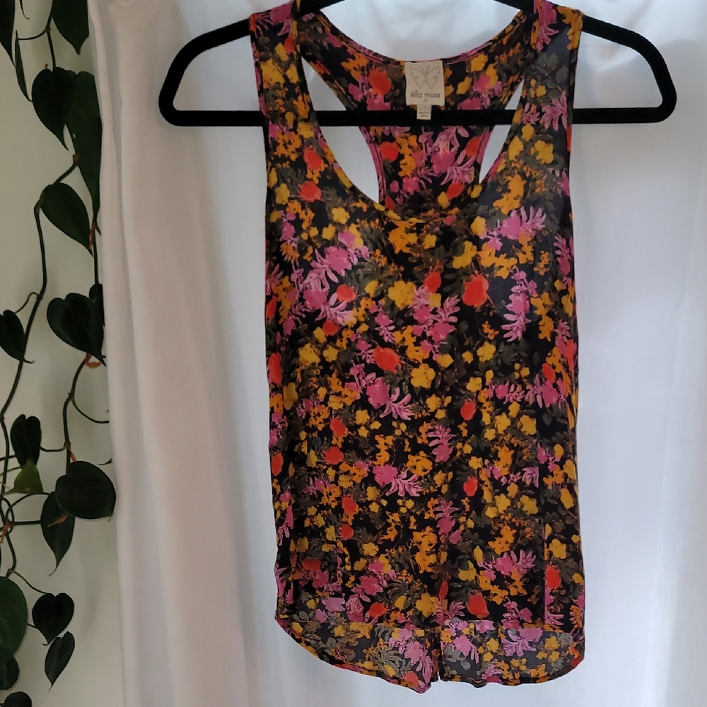 Ella Moss Multicolor Floral Tank Top